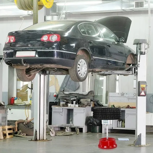 Portable wheel balancer with aluminium head and enamel-finished base for tyre balancing