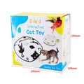 Automatic cat teaser toy with self-play wand in picture colour, dimensions 19.8 x 11.5 x 19.5cm