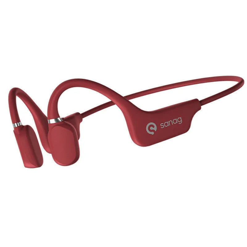 Wireless bone conduction sports headphones with neckband design in multiple colour options