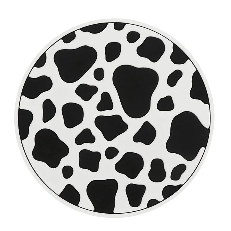 PVC car cup holder mat insert in choice of four patterns for door slot protection