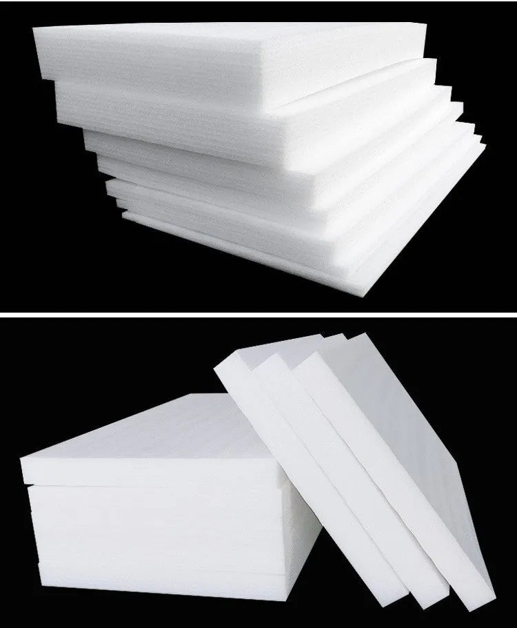 White high-density EPE pearl cotton foam board measuring 2 metres by 1 metre.