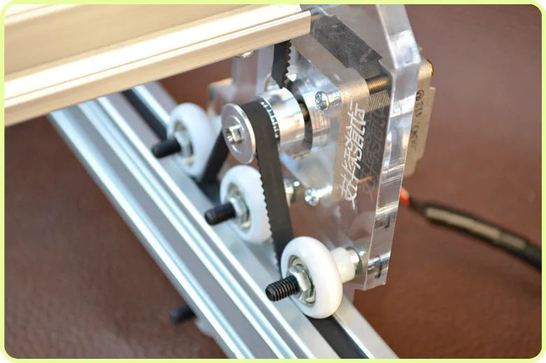 3000mW miniature laser engraving machine with 400mm by 300mm base plate for marking and lettering