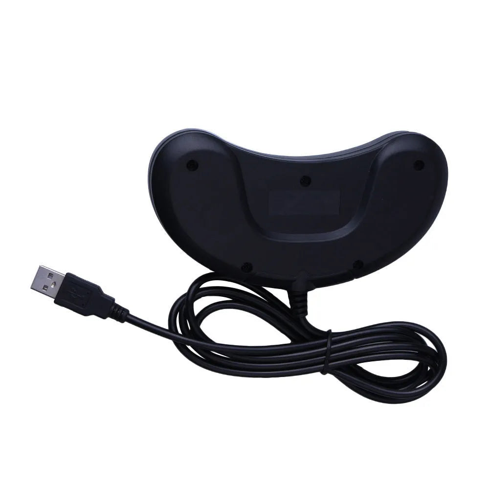 Black Sega USB computer game controller with 1.8 metre cable for Windows PC gaming