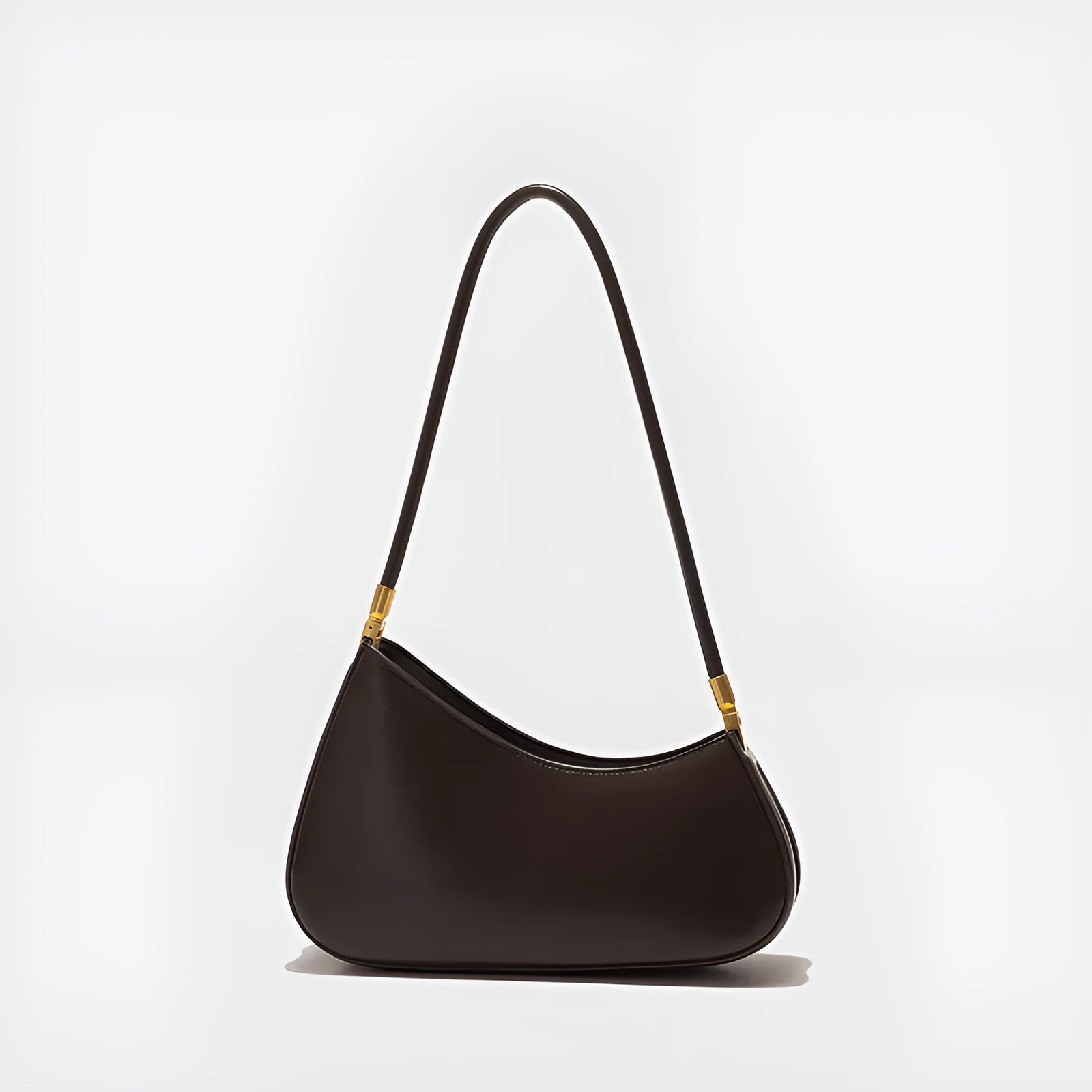 Women's retro oval underarm bag in sandwich pocket design showing seven colour options