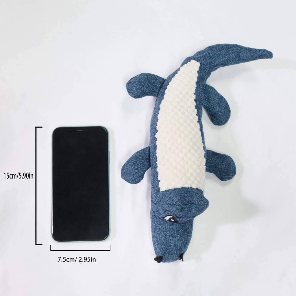 Blue green red corn grid texture plush pet toy with biting sound feature
