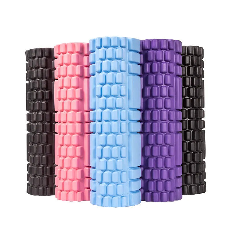 EVA foam roller for fitness in multiple sizes and colours including black, grey, pink