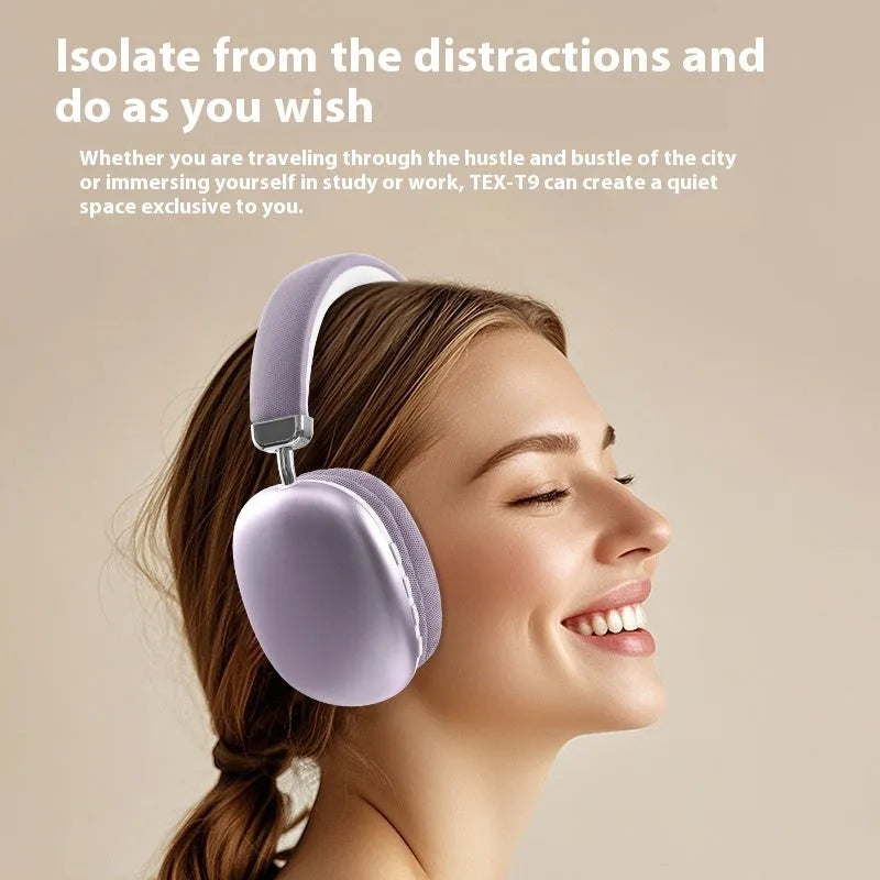 TEX-T9 Bluetooth headset wireless head-mounted sports style headphones in six colours