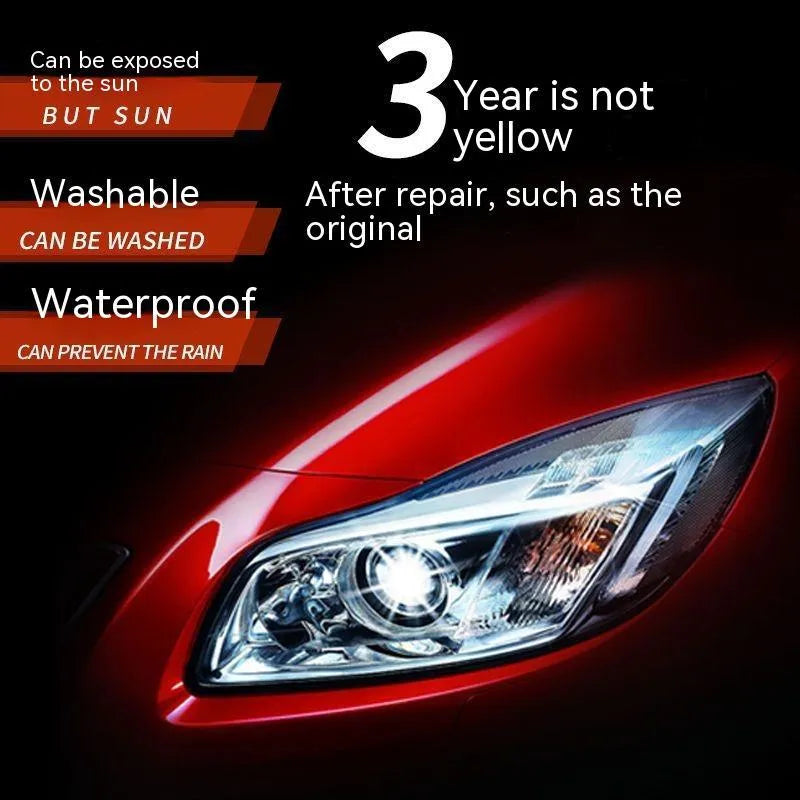 100ml car headlight restoration liquid in transparent plastic bottle for DIY lens repair