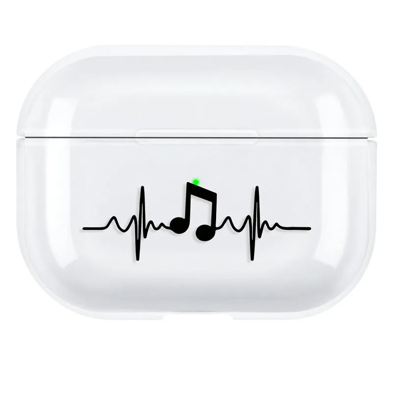 Transparent PC protective case for Apple AirPods Pro3 wireless earbuds
