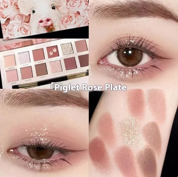 Explorer twelve-color animal themed eye shadow palette showing multiple plates