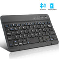 Mini Bluetooth wireless keyboard in black or white for tablets with 44-hour battery life
