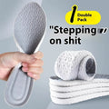 A pair of breathable grey PU foam sports insoles on a white background, shown with scissors to indicate their cut-to-fit feature.