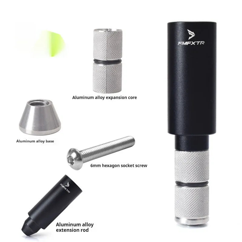 Aluminium alloy mountain bike handlebar extension rod with folding design and adjustable expansion range