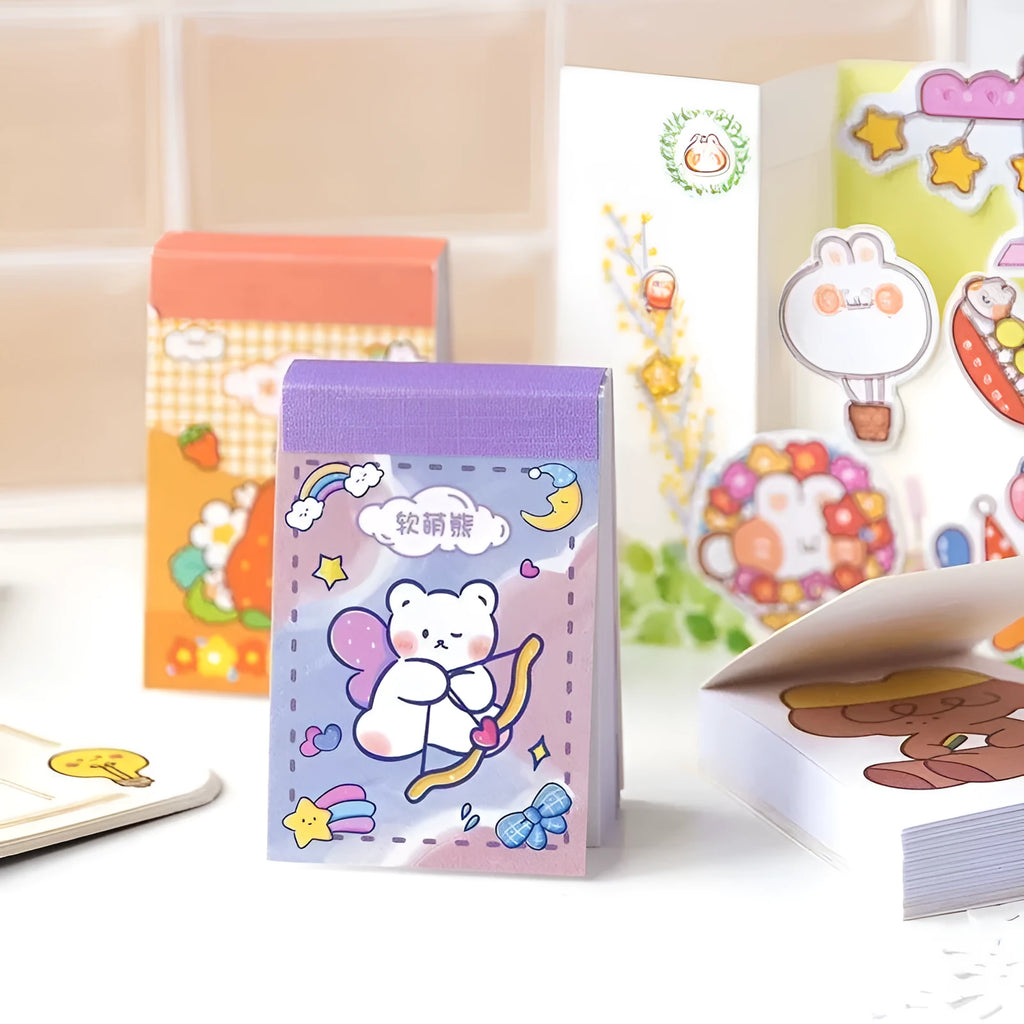 Japanese cartoon character stickers showing Sweet Sauce, Mint Summer, and Fat Chai Jun designs at 40x60mm size