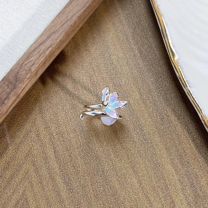 Copper insect ring with adjustable opening in multiple colour finishes