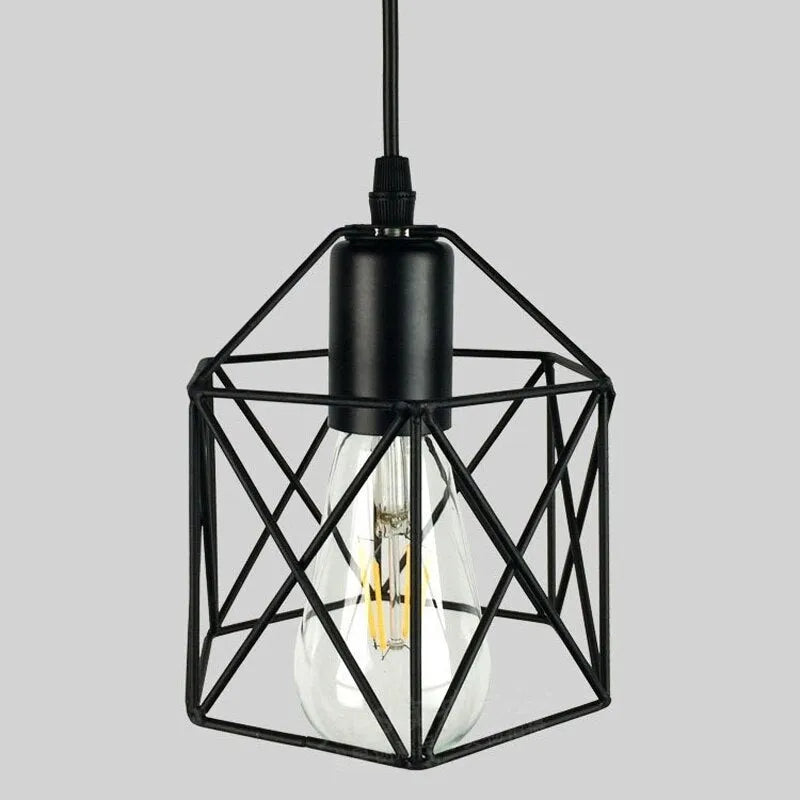 American country style decorative wall light with iron shade