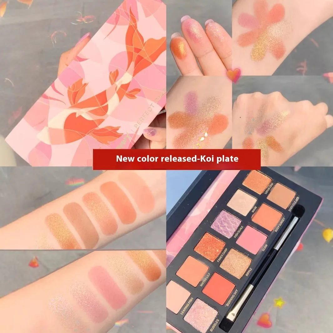 Explorer twelve-color animal themed eye shadow palette showing multiple plates