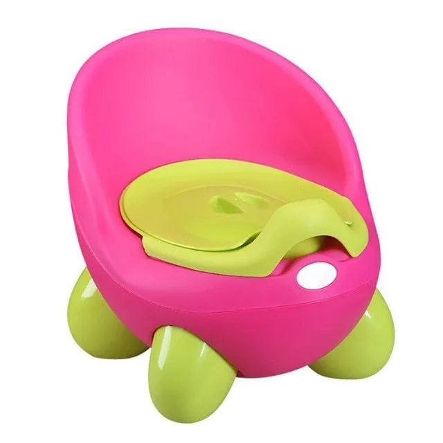Dandan cartoon-themed toddler training toilet potty chair in a choice of six colours.