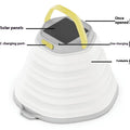 White camping lamp with large capacity lighting and lithium battery for tent illumination