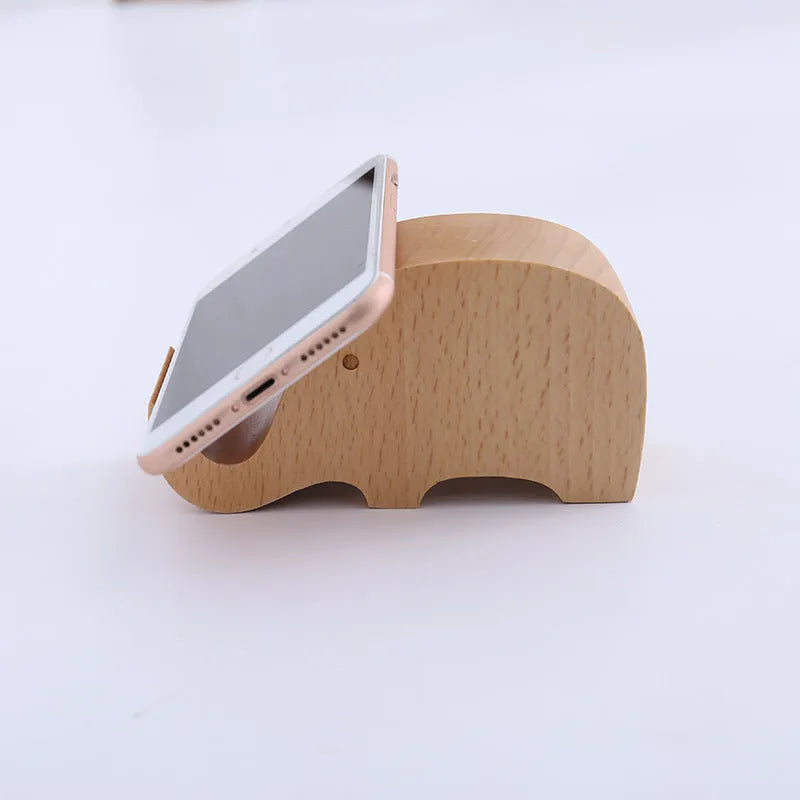 Resin animal-themed mobile phone holder with lazy bracket design for desk organisation