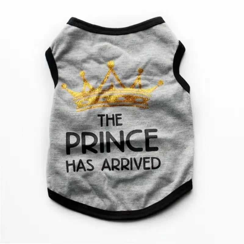Cotton puppy vest in multiple colours and sizes for spring and summer dog clothing