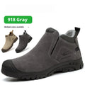 Lightweight welder safety shoe with steel toe cap in sand colour, shown with lace-up front.