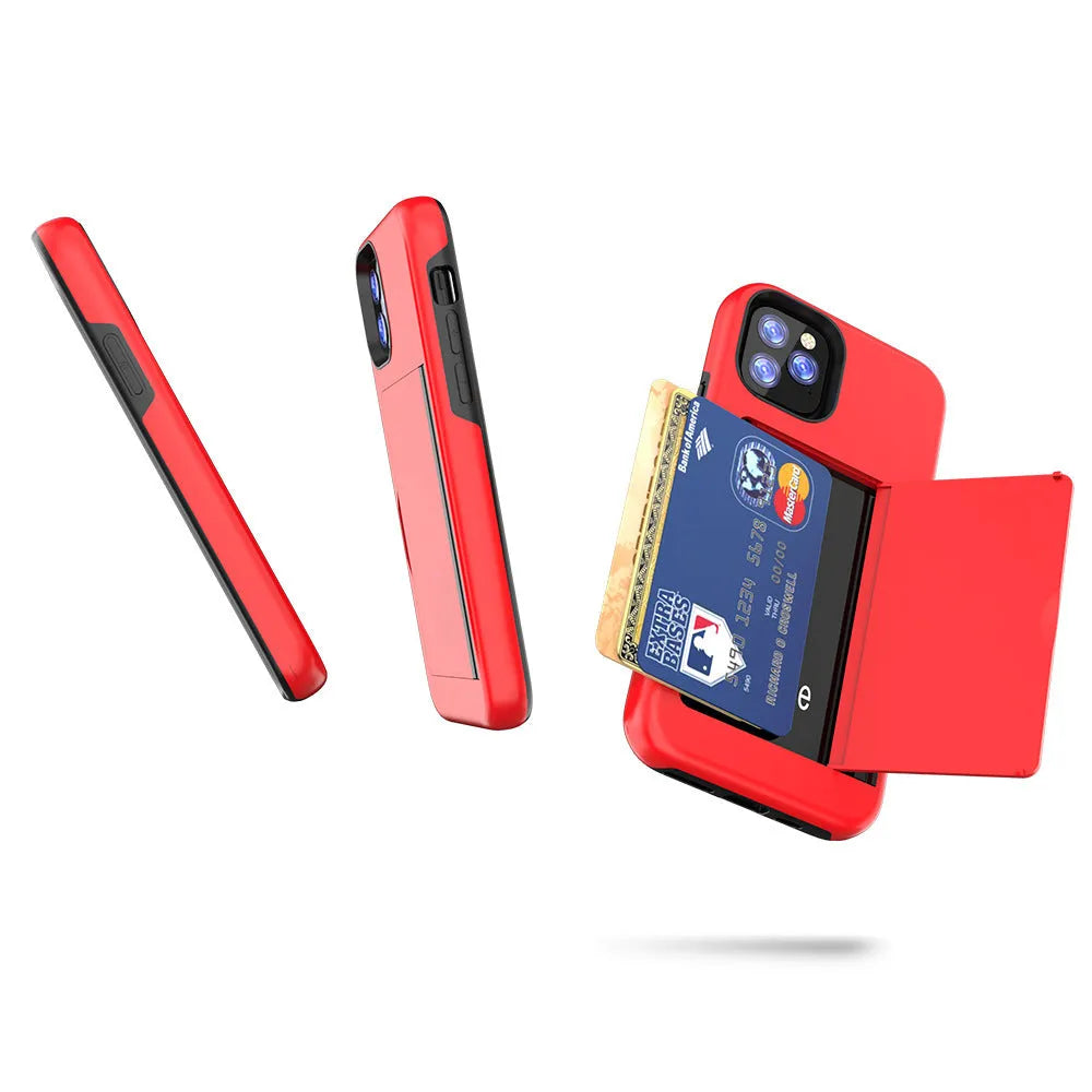 Simple solid colour TPU and PC mobile phone case for iPhone 11, 11 Pro, and Pro Max.