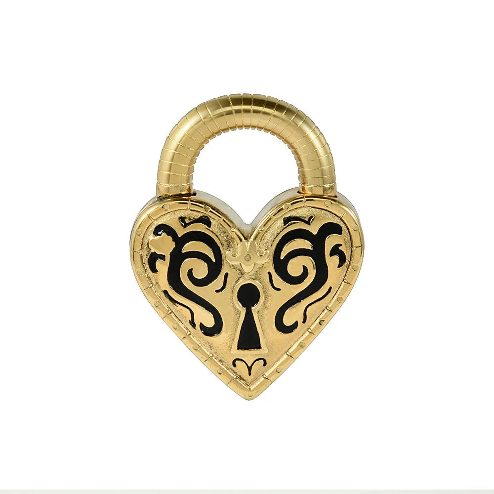 Heart-shaped stainless steel earrings with electroplated gold or steel colour finishes