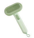 Large pet grooming comb with stainless steel blades for cat and dog hair removal in light grey colour