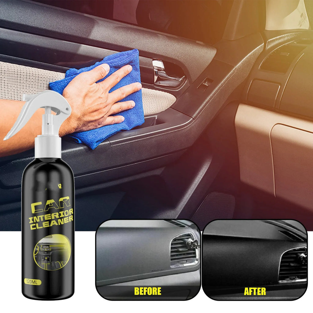 120ml car interior maintenance agent bottle for leather and plastic dashboard cleaning
