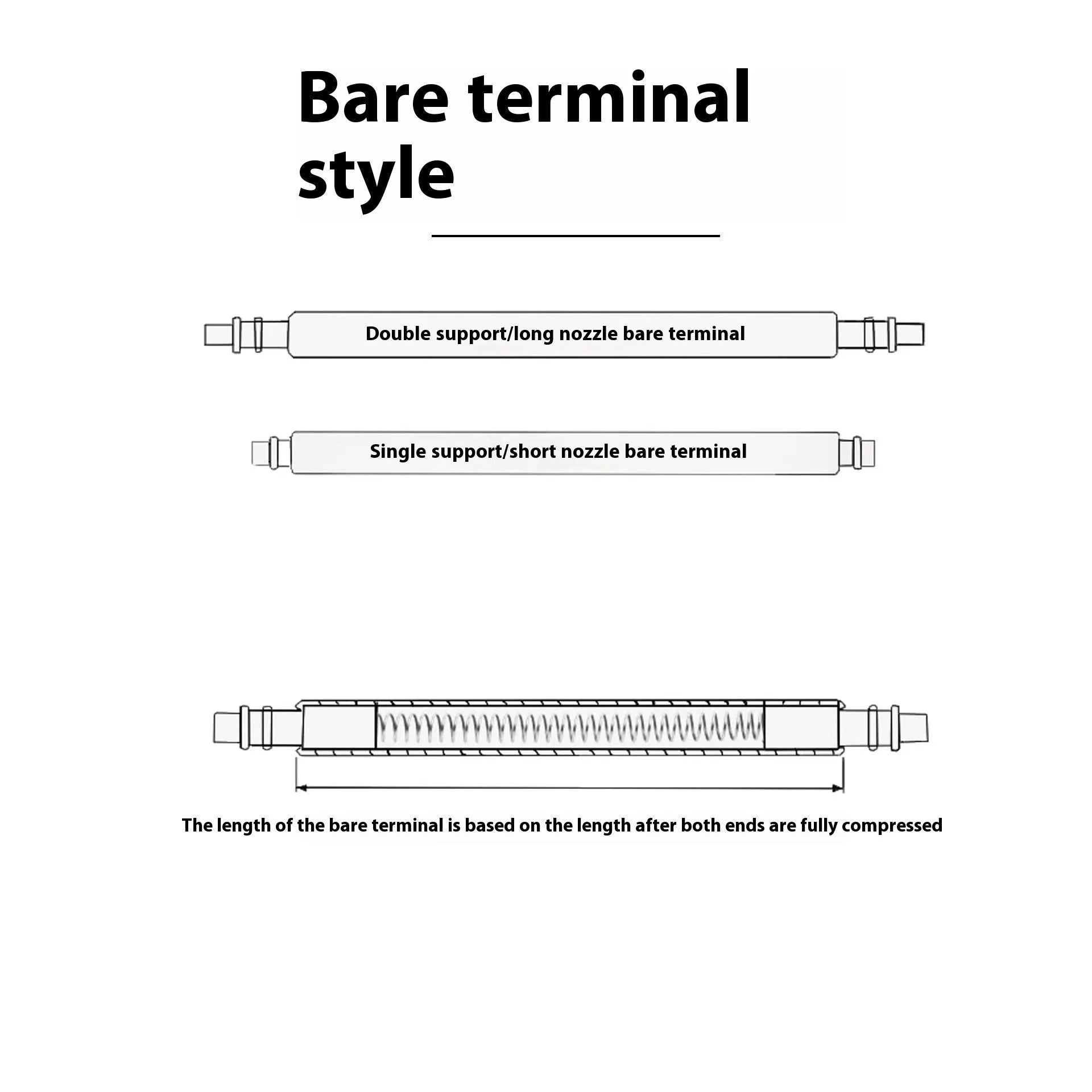 Watch bolt auricular needle spring shaft accessories with six size options for watch repair