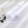 Women's non-marking sling vest with chest pad in nylon fabric with thin mould cup