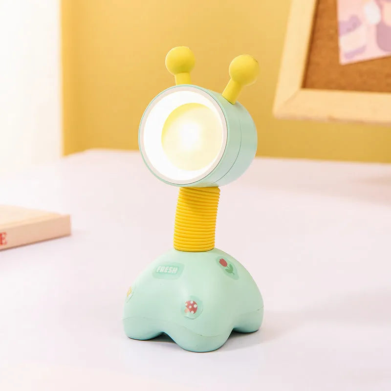 DIY magnetic cartoon night lamp with adjustable base and battery power