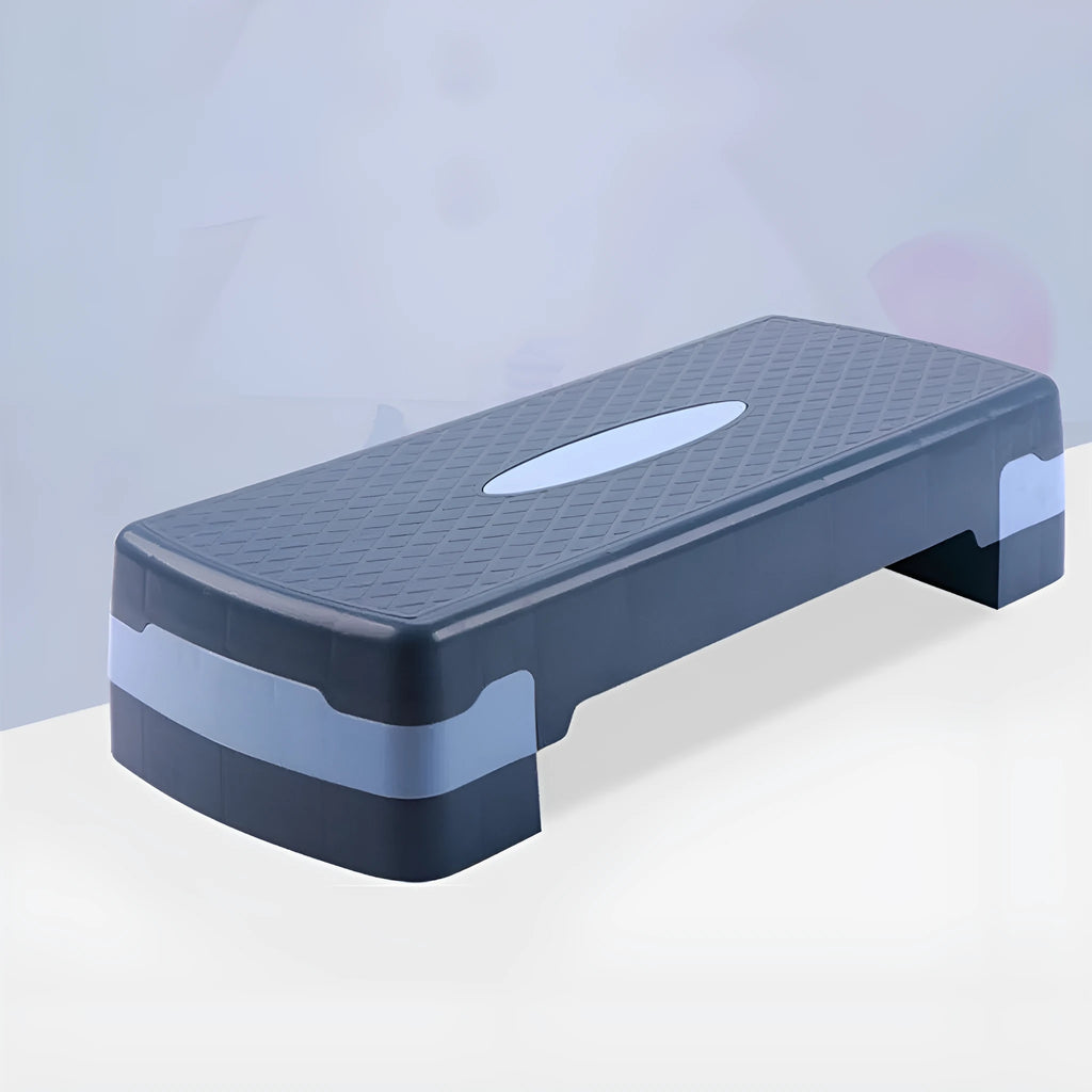 Fit Step aerobic stepper fitness equipment in grey, green, or orange colours