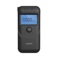 Black household alcohol breath tester device for drinking checks and drunk driving prevention