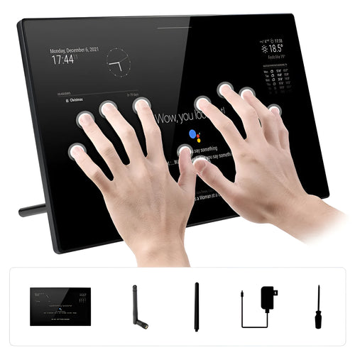 13.3-inch magic mirror touch display with CM4 voice assistant control system