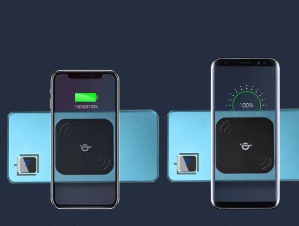 Portable charger power bank with LCD display showing battery percentage on alloy shell