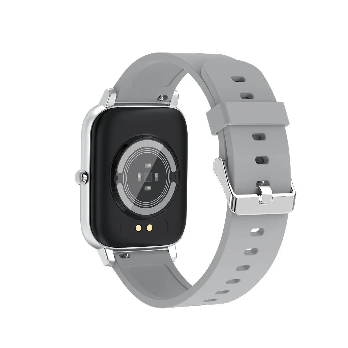 H80 black sports smart watch with silicone strap showing ECG and blood oxygen monitoring on screen