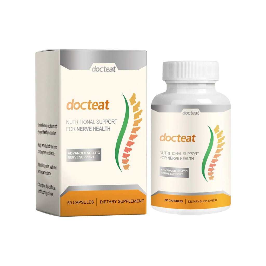 DOCTEAT Body Care Glue Wrap bottle containing 60 capsules for joint and muscle comfort