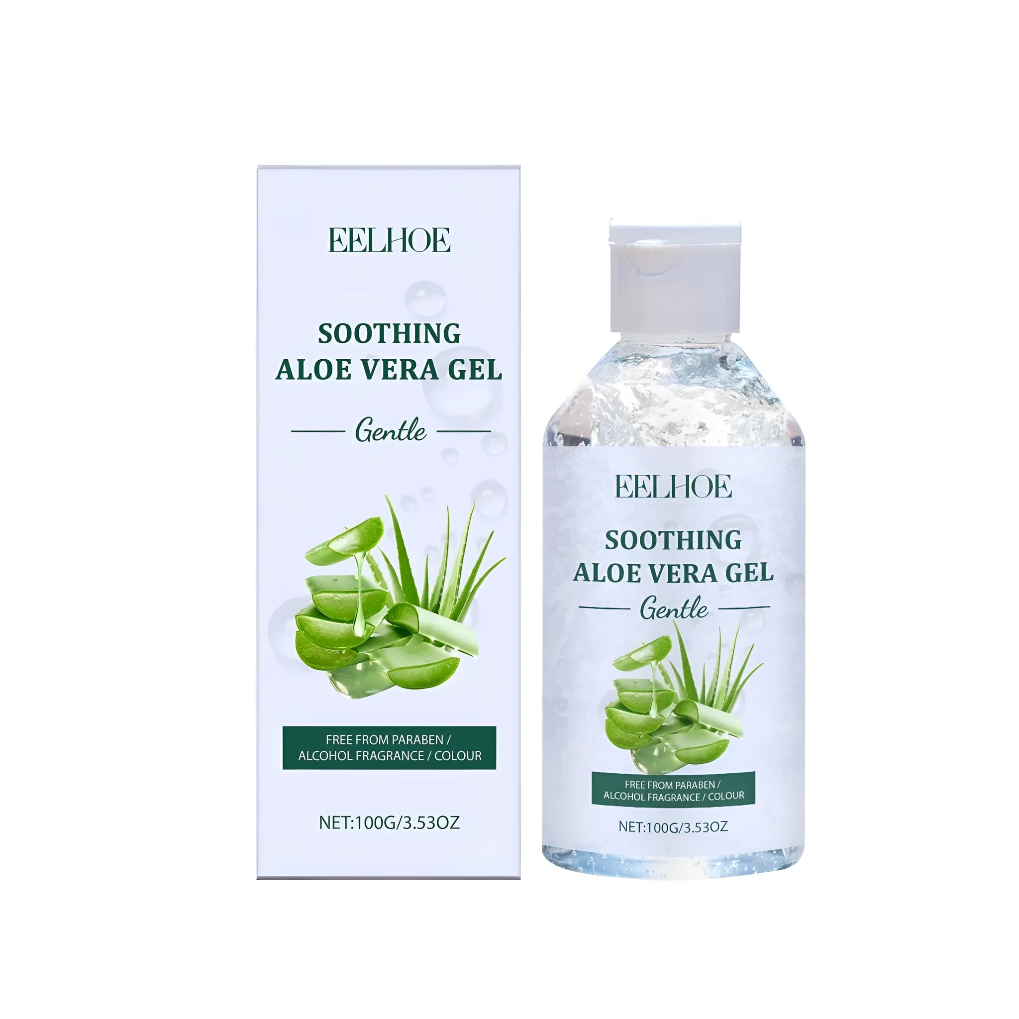 100g pot of aloe vera gel cream with glycerin and sodium hyaluronate.