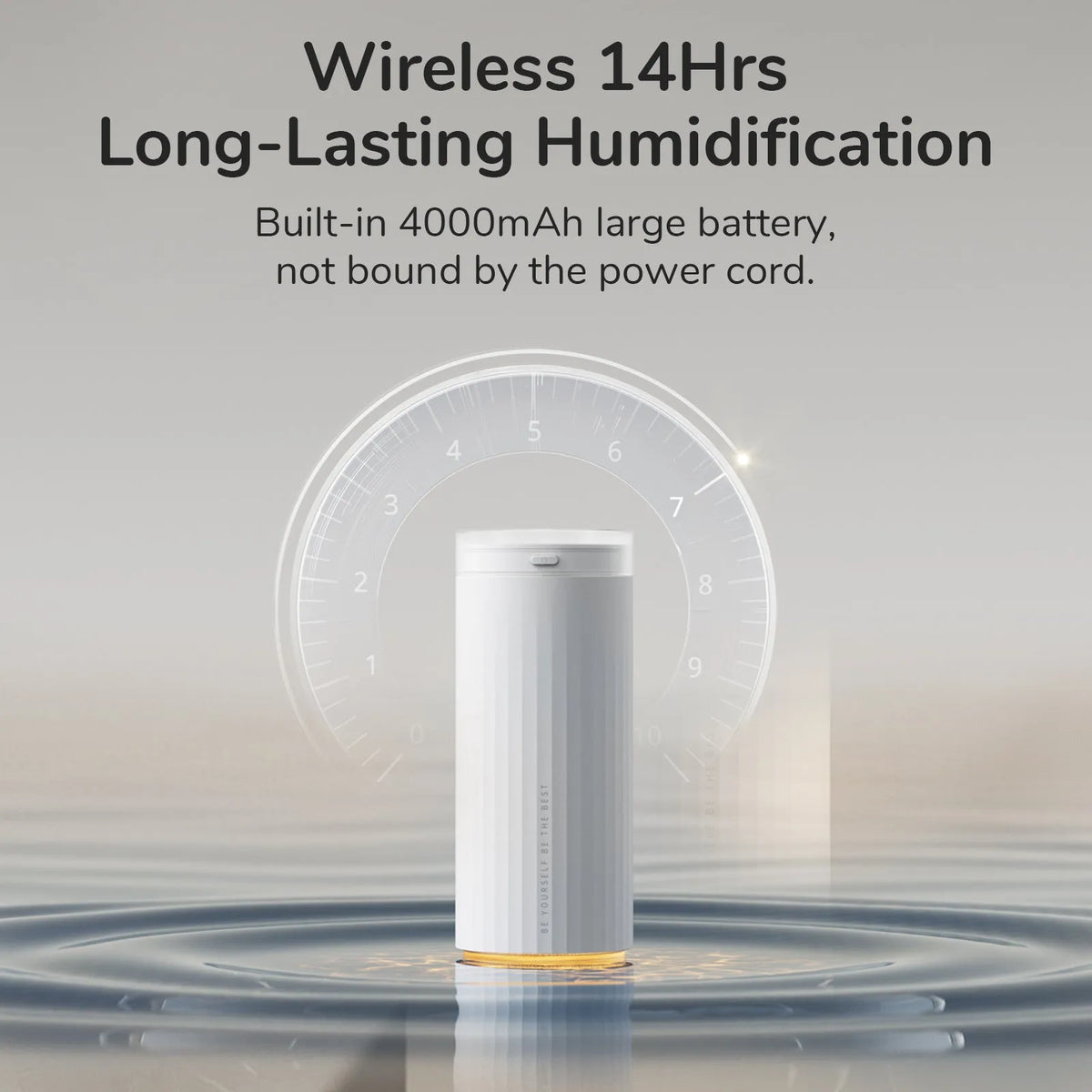 500ml small humidifier with night light in Earth Brown, Coral Pink, or White, USB and car powered for desk or vehicle use.