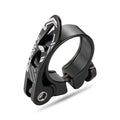 Aluminium alloy mountain bicycle seat post clamp in black, blue, gold, or red colour with 31.8mm or 34.9mm size options