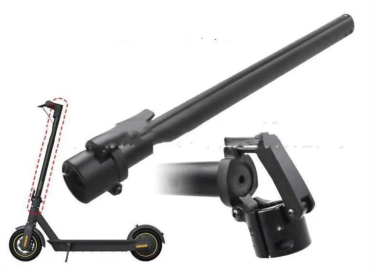 Black folding upright pole replacement part for Nanbo No. 9 electric scooter