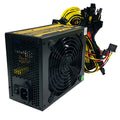 Black ATX server power supply unit with multiple cable connectors for high-wattage computing systems