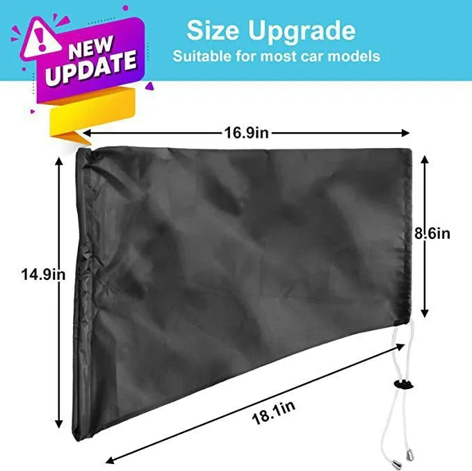 New energy vehicle charging waterproof cover in grey with drawstring closure