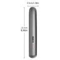 Moon Shadow Gray wireless hair straightener with ceramic plates and temperature control