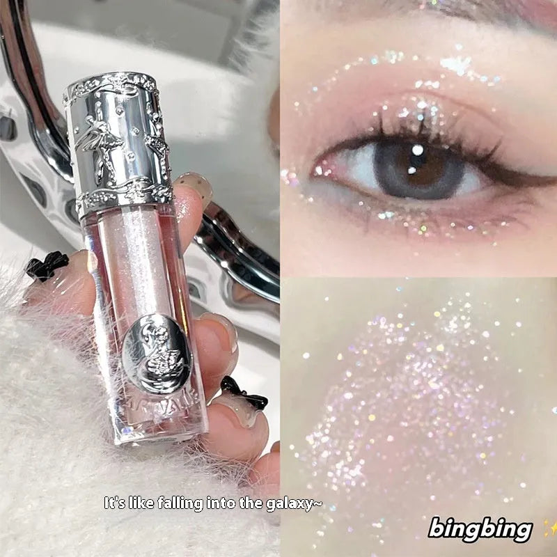 Ballet Liquid Eye Shadow collection showing five colour options including Sakura Field and Pillow Fairy Tale shades