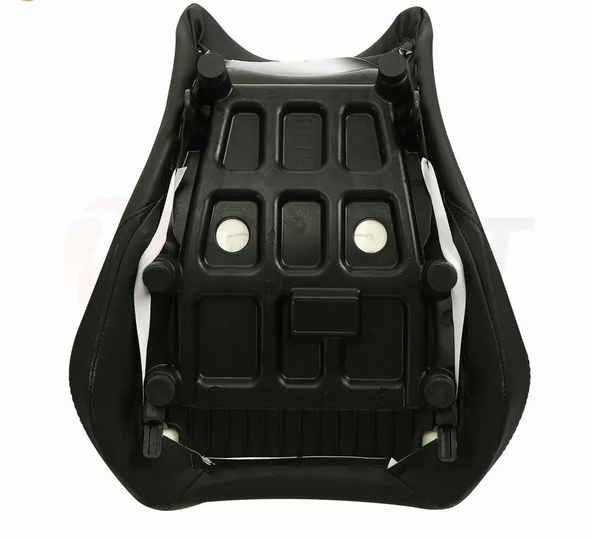 Black PU leather seat covers for Suzuki GSXR1000 motorcycle front and rear seats