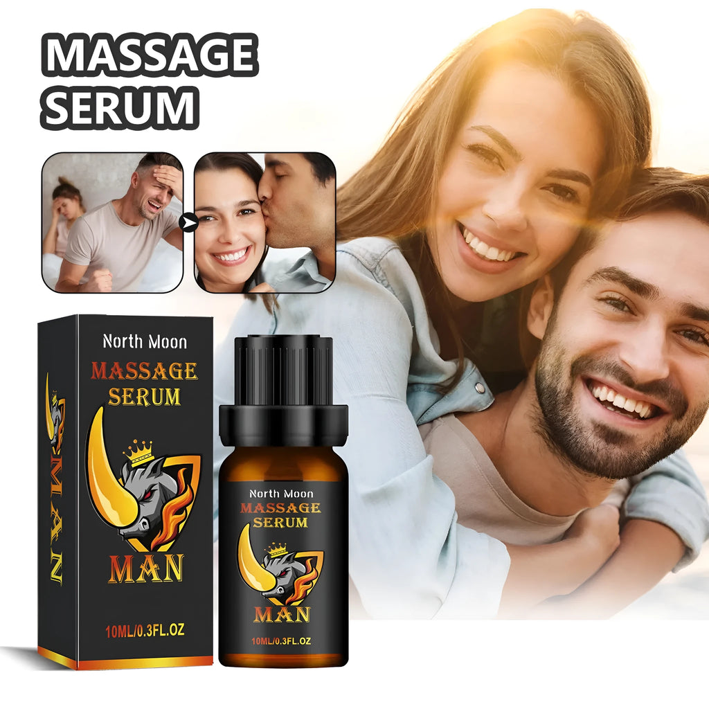 10ml men's body care essential oil bottle with ginger root oil and vitamin E for external massage