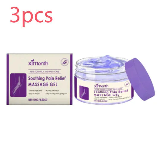 100g tube of joint and muscle massage gel with hyaluronic acid and menthol for knees and elbows.